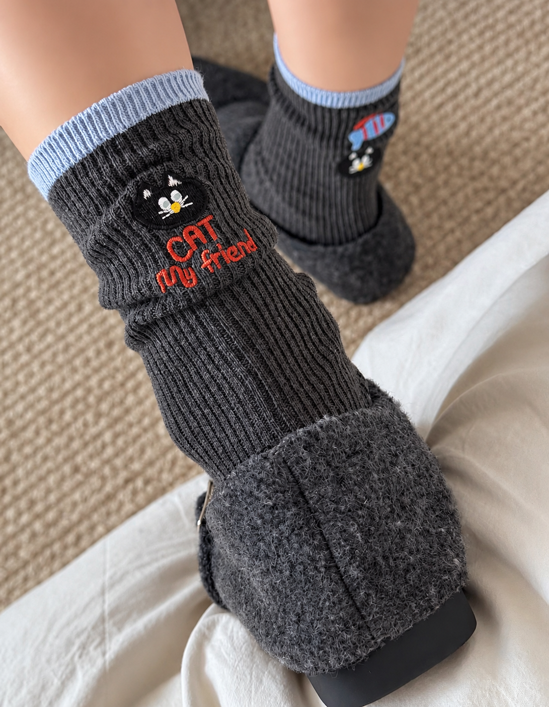 Cat & Fish Socks